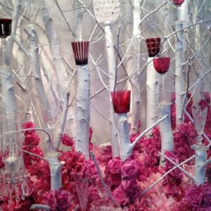 διακοσμητικο  βιτρίνας 1μ² με τριανταφυλλα κ κλαδια