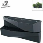 Ζαρντινιέρα Κρεμαστή Ανθρακί διπλή 78x35cm σετ 2τεμ  Χ (2  διπλά)