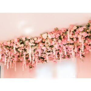 Τεχνητά ανθη για διακόσμηση οροφής ροζ 1.20 χ 0.90 μ.
