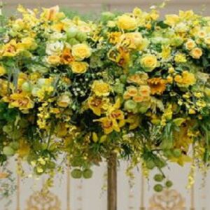 τεχνητά άνθη κιτρινα οροφής