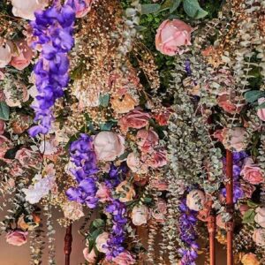 Τεχνητά άνθη για οροφή με αποξυραμένη γυψοφύλι 1.50 χ0.50εκ.