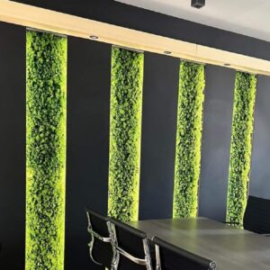 Διακοσμητικό τοίχου με φυσική βρύα wall moss (2.70m. x0.40)SET 3τεμ.