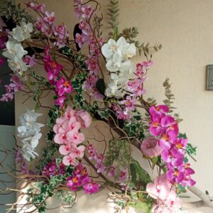 Τεχνητό δέντρο ορχιδέας διακοσμητικό τοιχου 2μ. χ 1.60μ.