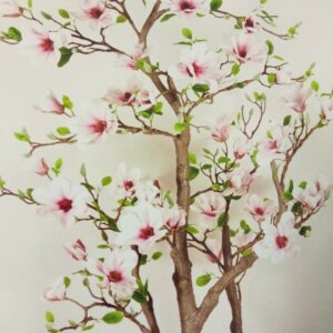 Tεχνητό δέντρο Μανόλιας απαλό ροζ Υ 1.90μ