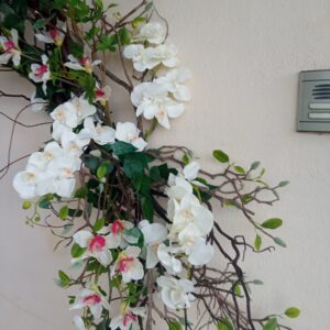 Τεχνητά ανθη ορχιδέας με φυτά για οροφη κρεμαστά 2μ.