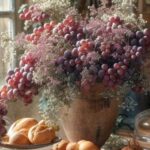 Σύνθεση σε κιουπη με τεχνητά σταφυλια 0.60μ.