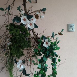 Τεχνητό Μπονζάι με μανώλια σε φυσικά κλαδια 2μ.