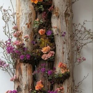 ΔΙΑΚΟΣΜΗΤΙΚΟ ΤΟΙΧΟΥ ΜΕ ΤΕΧΝΗΤΑ ΑΝΘΗ ΚΑΙ ΒΡΥΑ ΣΕ ΦΥΣΙΚΟ ΚΟΡΜΟ 1,80μ.