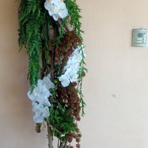 Τεχνητά φυτα ΟΡΧΙΔΕΑΣ σε ριζα για τοιχο Υ1,80μ.